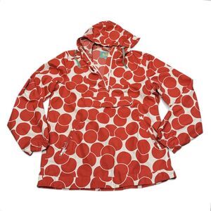 Boden Big Dot Pullover Anorak Hoodie Jacket Packable Featherweight Size 8 US